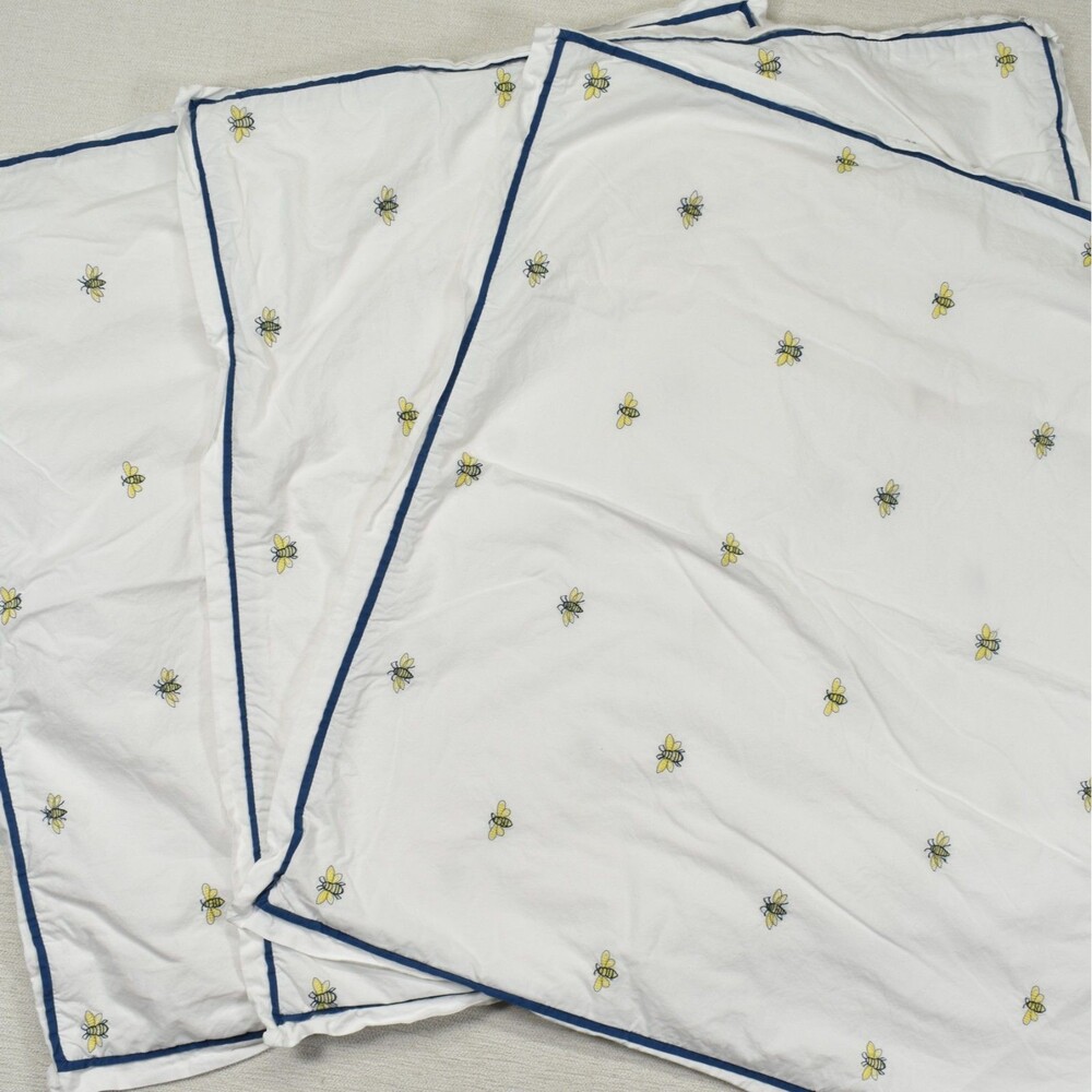 Print Fresh Eruo Shams 26x26 Set of 3 Organic Cotton Bees